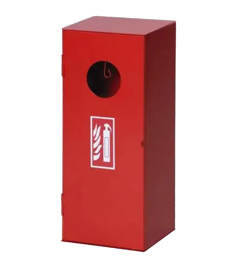 Plechové ochranné kryty pro hasící přístroje