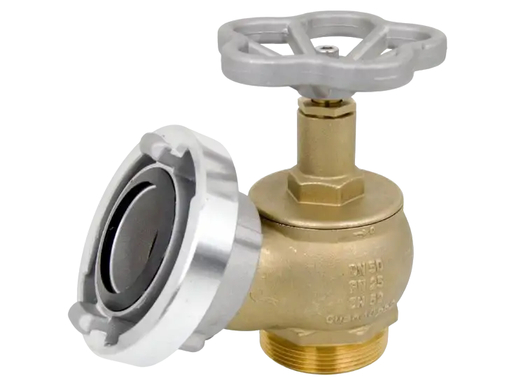 Hydrantový ventil C52 mosazný se spojkou Al